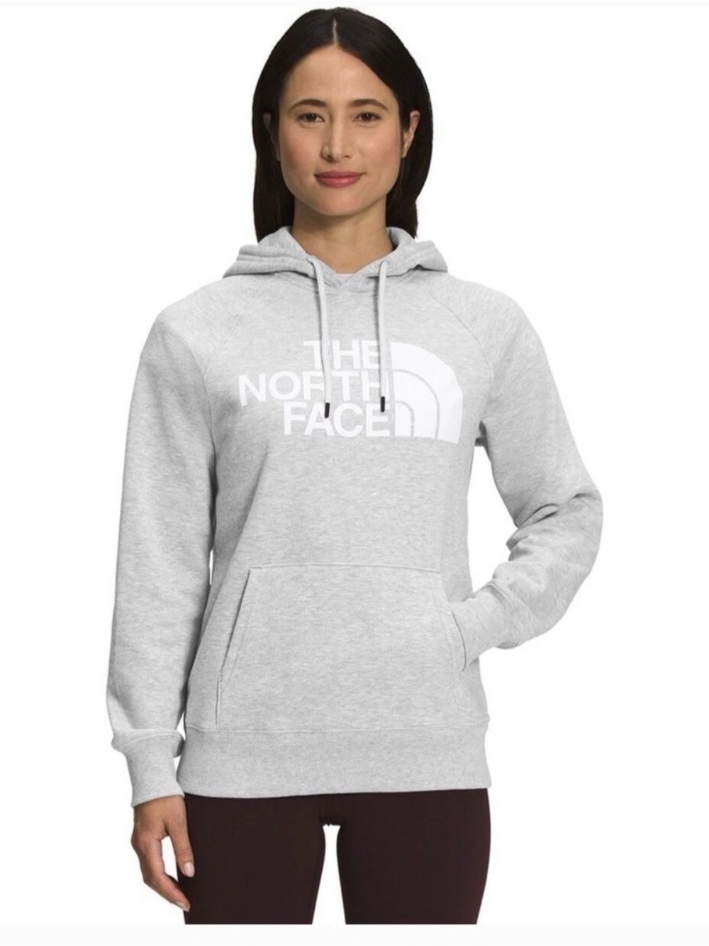 The North Face Women's Gray Logo Pullover Hoodie size small